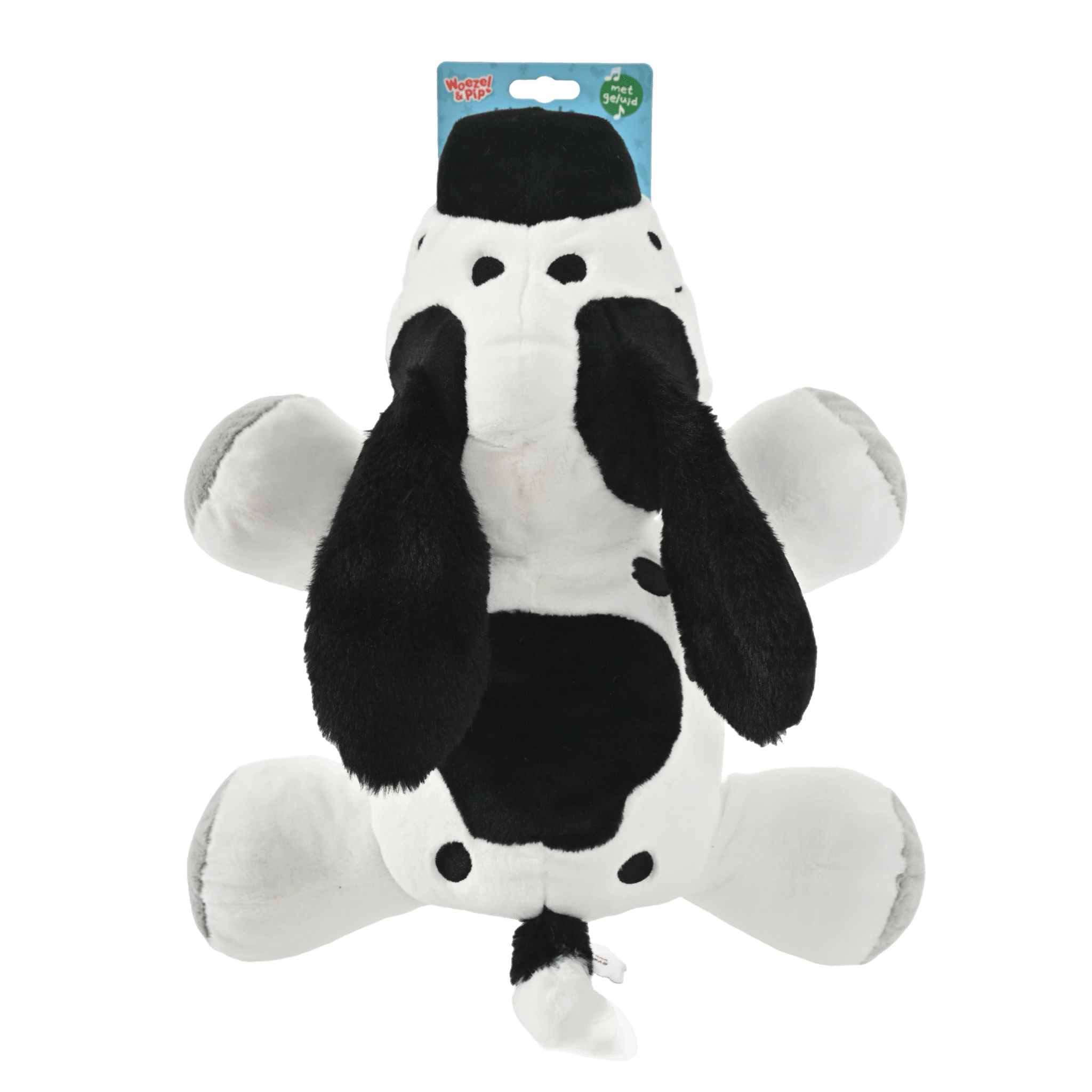 Woezel & Pip - Hondenspeelgoed - Charlie pluche liggend met piep - 40cm - Van Hoorne Shop