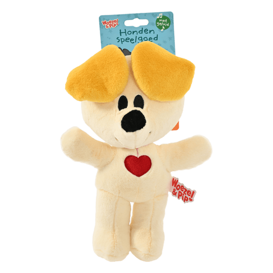 Woezel & Pip - Hondenspeelgoed - Pip pluche met touwskelet 23cm - Van Hoorne Shop