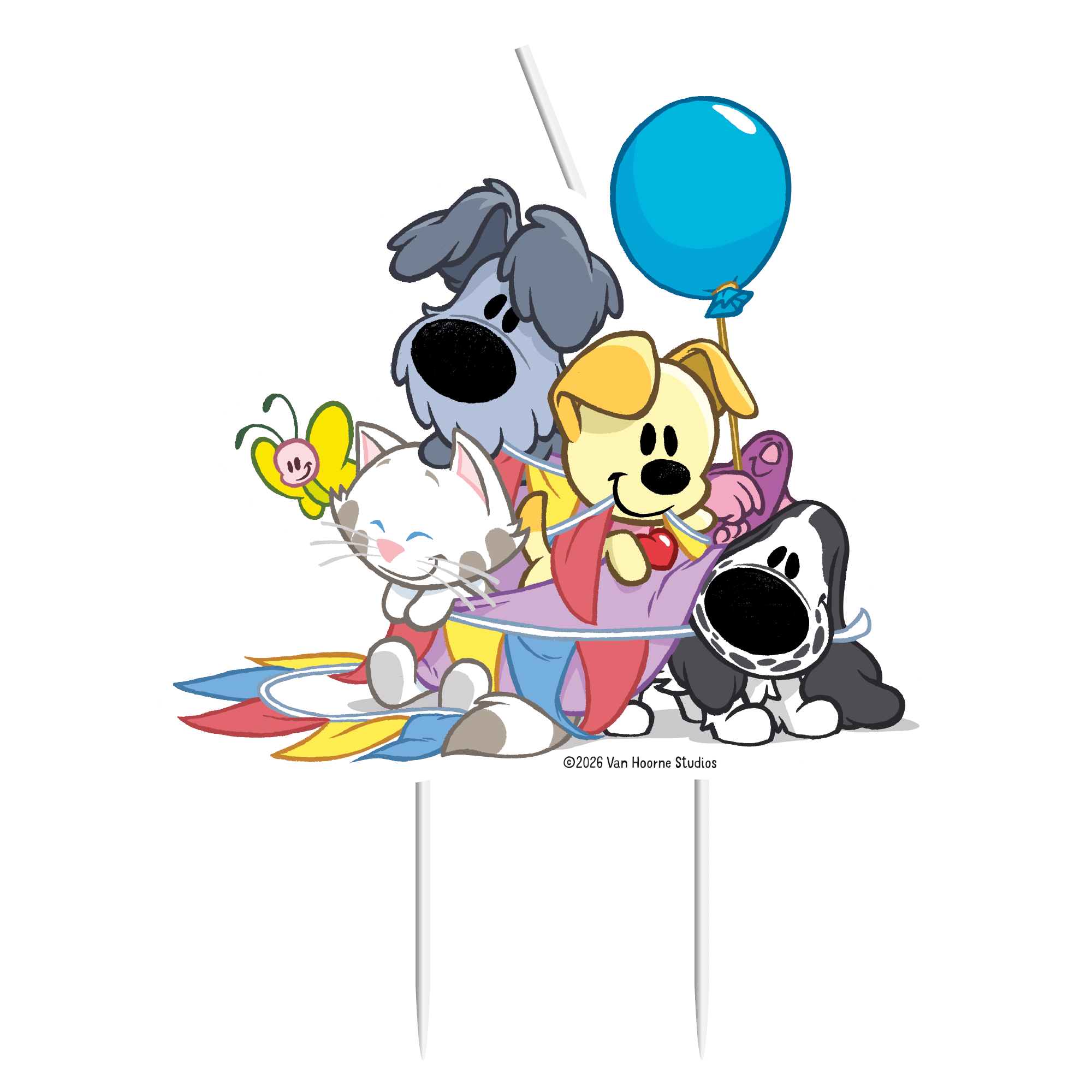 Woezel & Pip - Kaarsje Woezel & Pip (10,5cm) - Van Hoorne Shop
