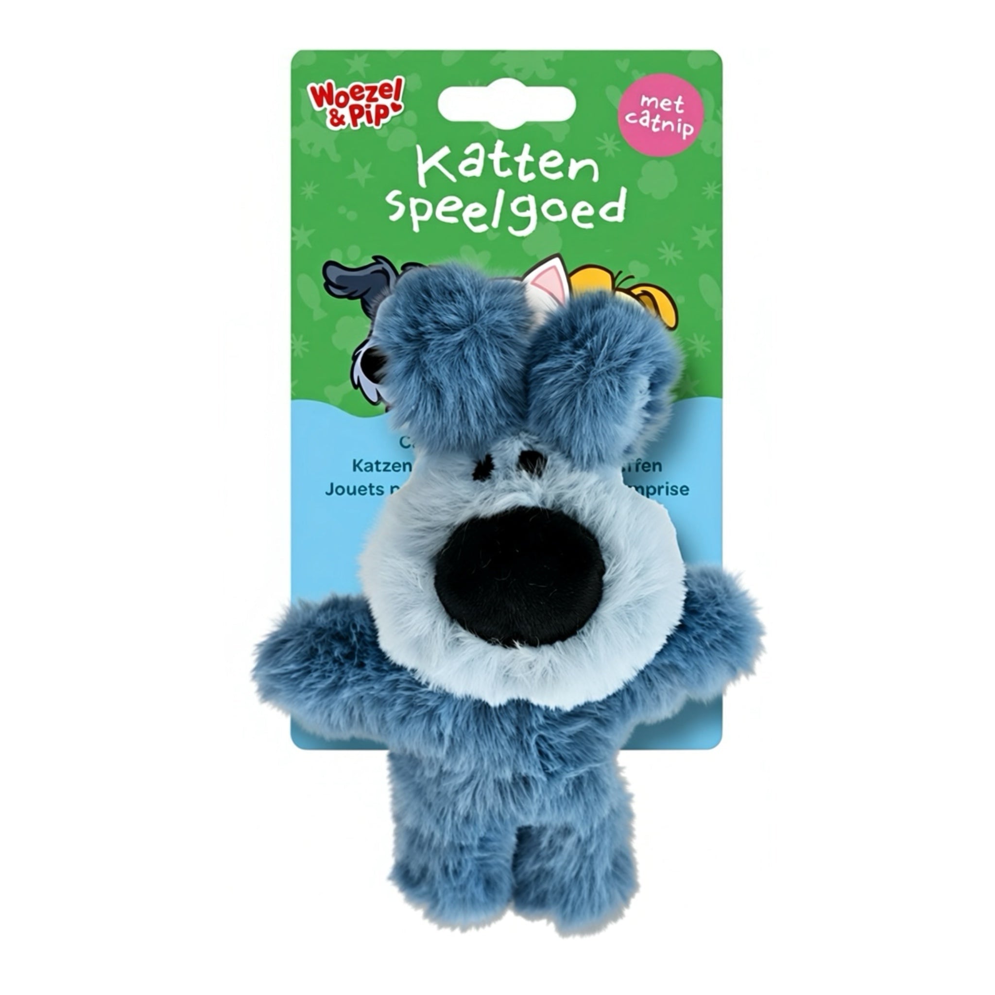 Woezel & Pip - Kattenspeelgoed - Woezel pluche met catnip 14CM - Van Hoorne Shop