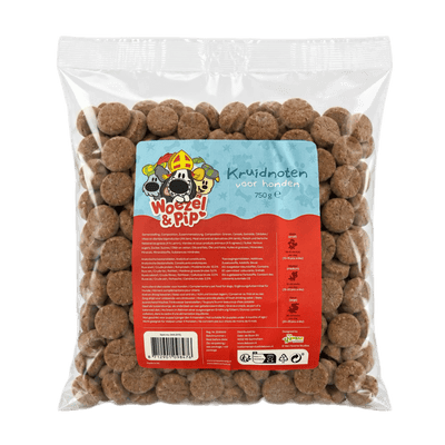 Woezel & Pip - kruidnoten voor hond zak 750gr - Van Hoorne Shop