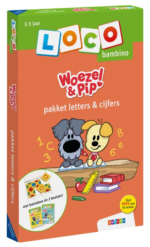 Woezel & Pip - Loco - Pakket letters & cijfers - Van Hoorne Shop