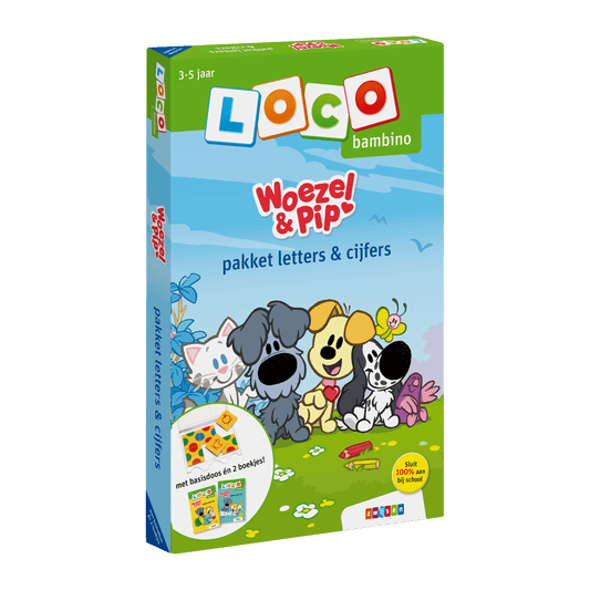 Woezel & Pip - Loco - Pakket letters & cijfers op - Van Hoorne Shop