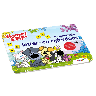 Woezel & Pip - magnetische letter en cijferdoos - Van Hoorne Shop