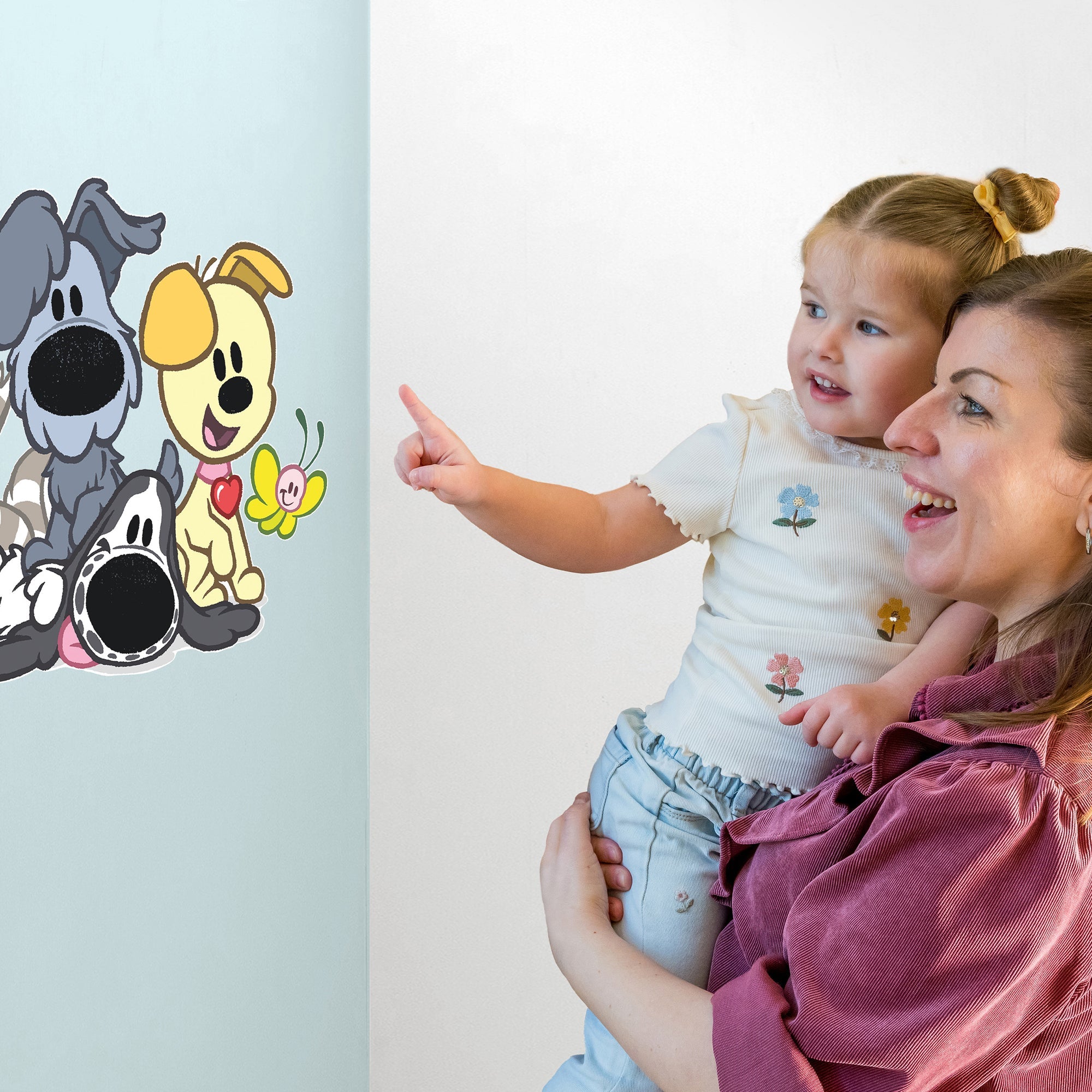 Woezel & Pip - Muursticker - Van Hoorne Shop