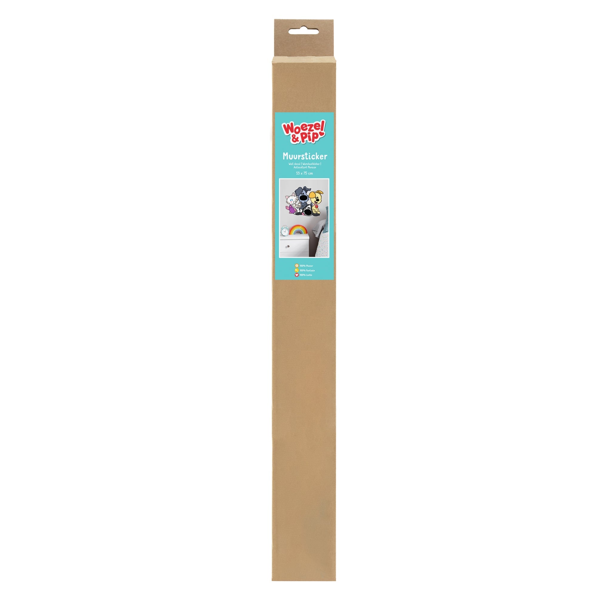 Woezel & Pip - Muursticker - Van Hoorne Shop