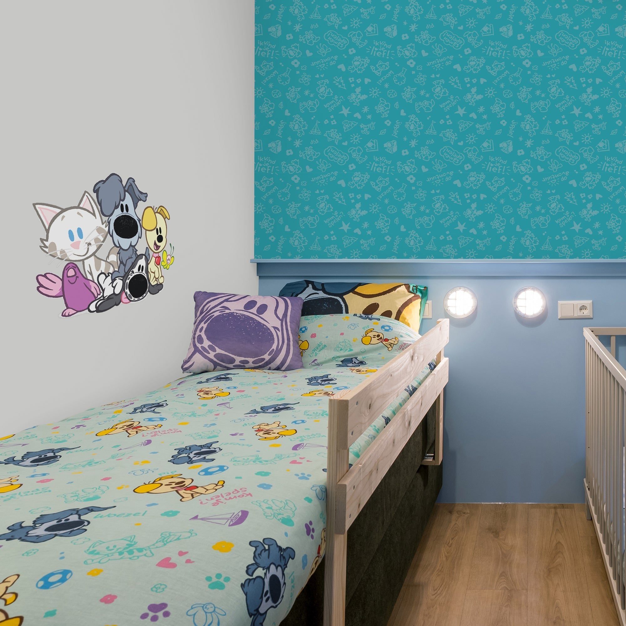 Woezel & Pip - Muursticker - Van Hoorne Shop