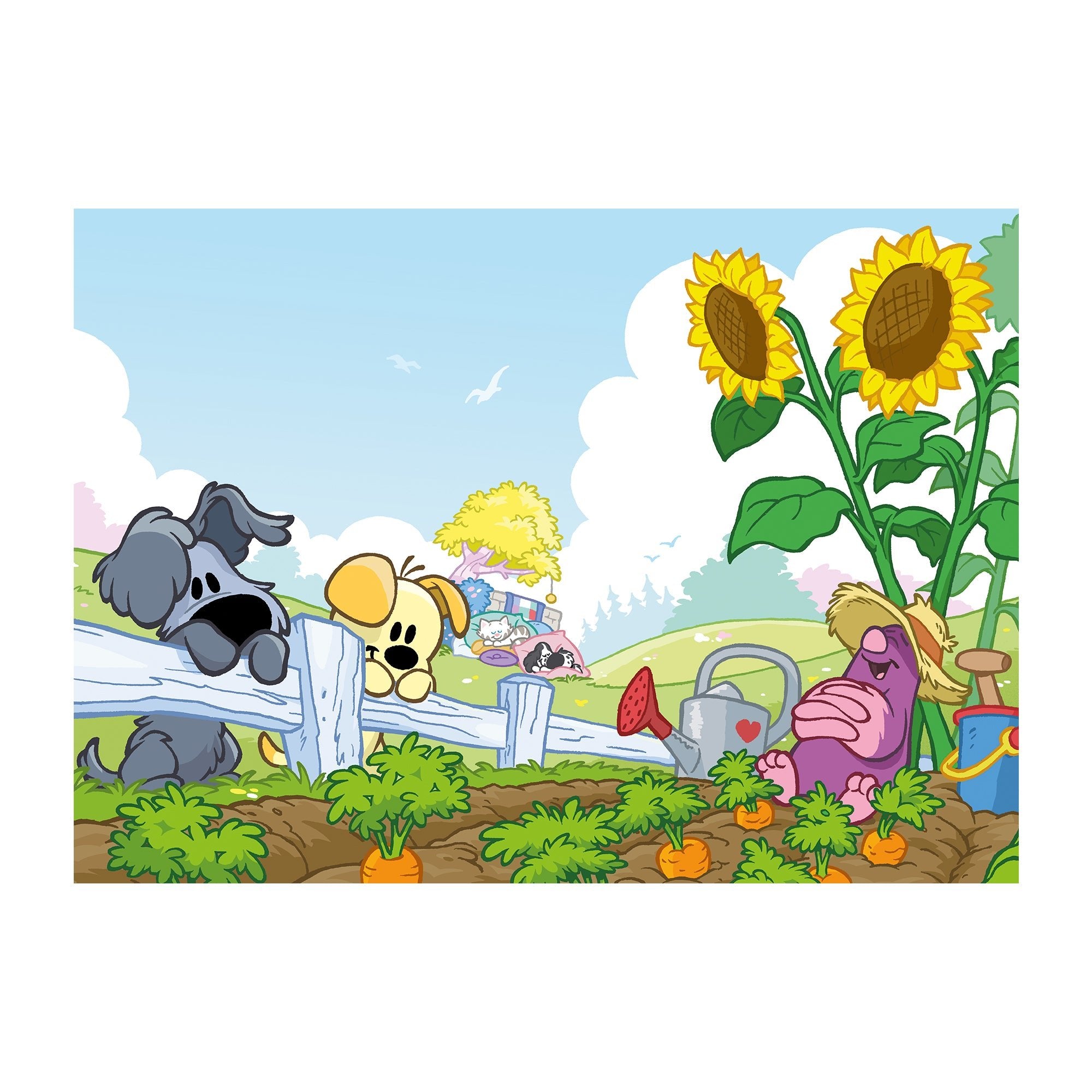 Woezel & Pip - Poster Feest & Tuinieren - Van Hoorne Shop