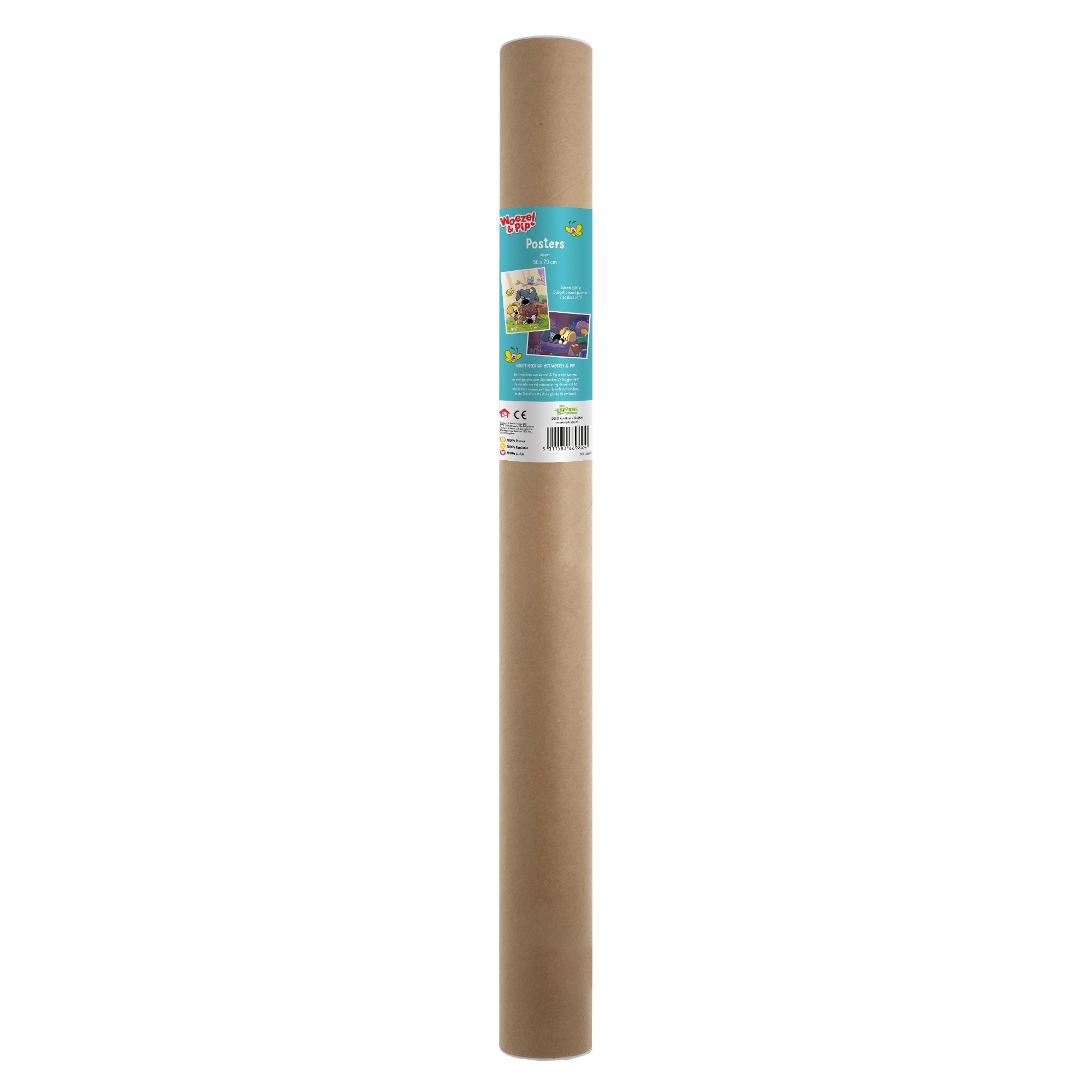 Woezel & Pip - Poster Slapen 50x70cm - Van Hoorne Shop