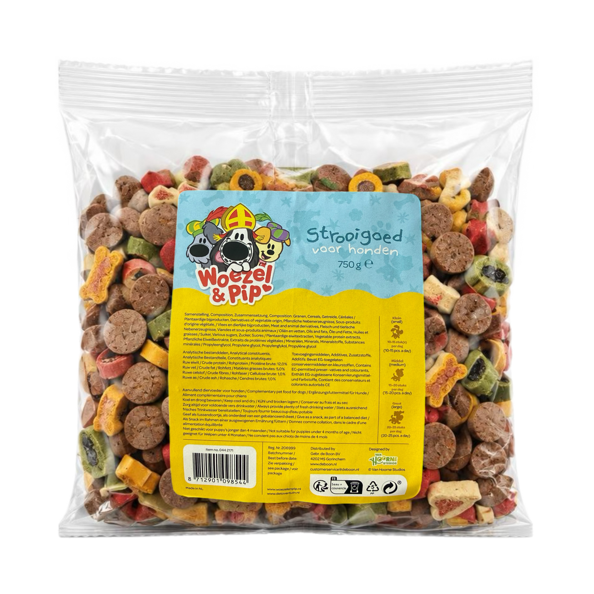 Woezel & Pip - Strooigoed voor honden 750gr - Van Hoorne Shop