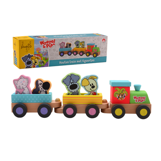 Woezel & Pip - Treinset met figuurtjes - Van Hoorne Shop