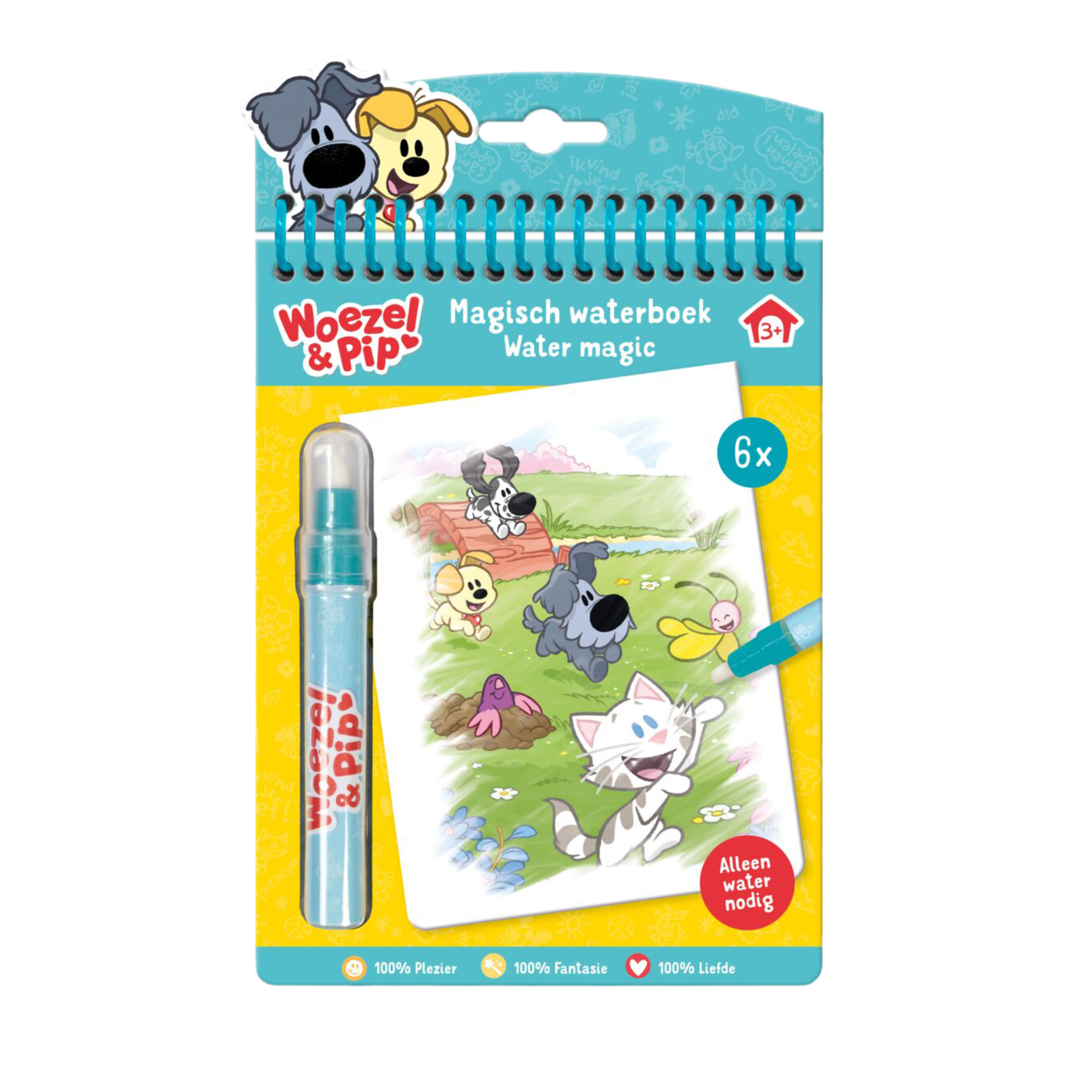 Woezel & Pip - Watertekenboekje - Van Hoorne Shop