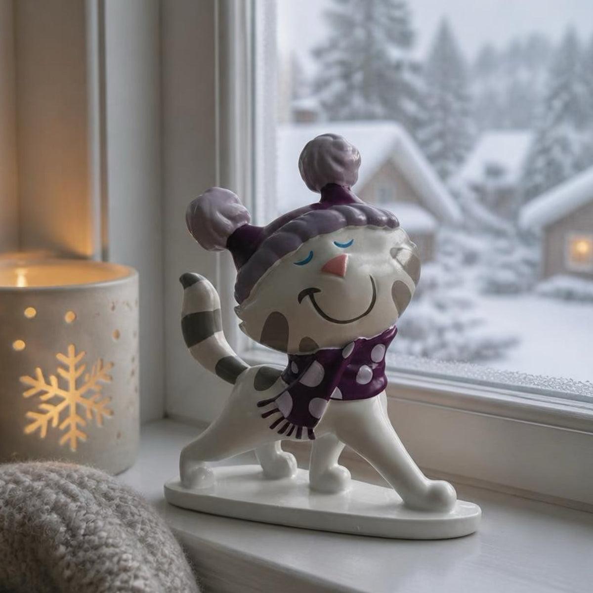 Woezel & Pip - Winterornament Buurpoes staand 3D - Van Hoorne Shop