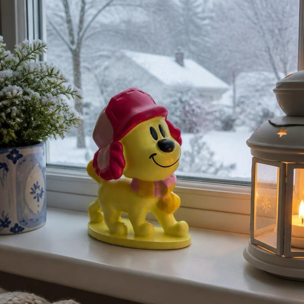 Woezel & Pip - Winterornament Pip staand 3D - Van Hoorne Shop